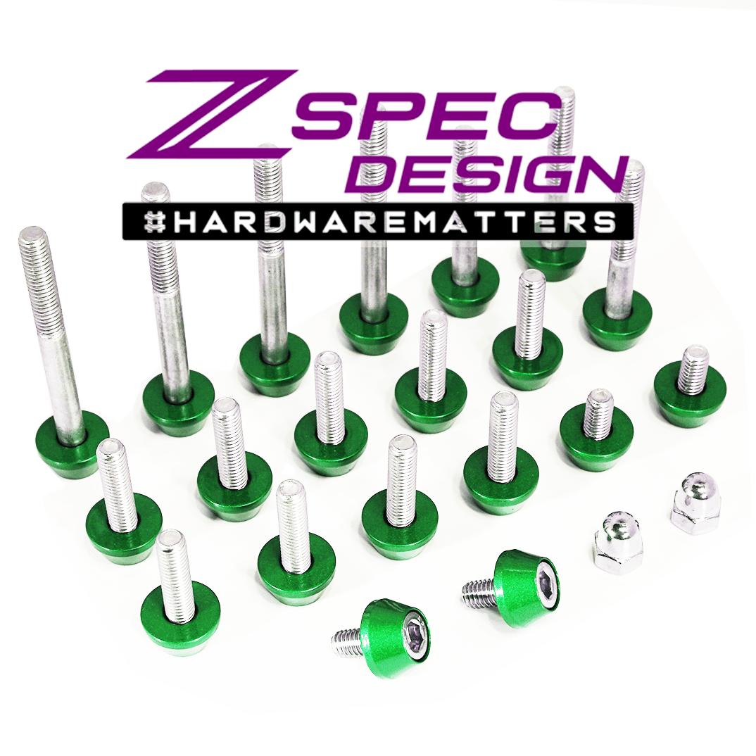 ZSPEC Plenum Fastener Kit for Nissan 350z VQ35DE +10mm (LONGER) Spacer, Stainless & Billet - ZSD-391248-ZSD-391255-ZSD-391262-ZSD-391279-ZSD-391286-  DRIVEN - 10