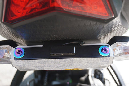 ZSPEC Titanium Fastener Kit for the Kawasaki Ninja 636 ZX6R Rear License Plate - ZSD-383069-ZSD-383076-ZSD-383083-ZSD-383090-ZSD-383106-  DRIVEN - 1
