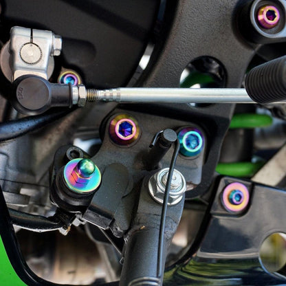 ZSPEC Titanium Dress Up Bolts® Fastener Kit for the Kawasaki Ninja 636 ZX6R - ZSD-204081-ZSD-204098-ZSD-204104-ZSD-204111-ZSD-204128-  DRIVEN - 9