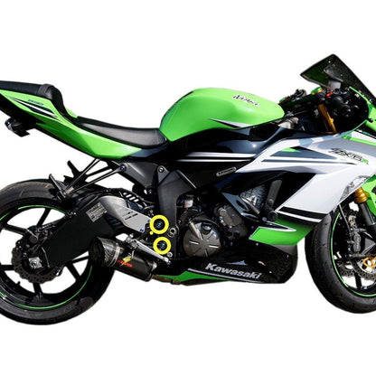 ZSPEC Titanium Fasteners for the Kawasaki Ninja 636 ZX6R Foot-Peg Brackets - ZSD-383137-ZSD-383144-ZSD-383151-ZSD-383168-ZSD-383175-  DRIVEN - 3
