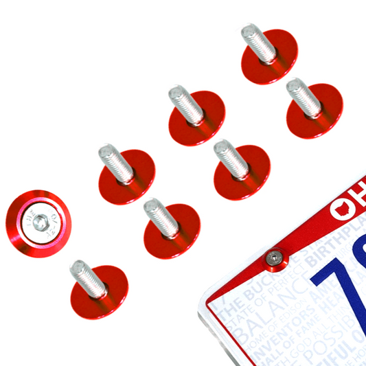 ZSPEC License Plate Bolts, Fender-Style, M6-1.0 Stainless & Billet Washers, 8-Pack - ZSD-566813-ZSD-566820-ZSD-566837-ZSD-566844-ZSD-566851-  DRIVEN - 1