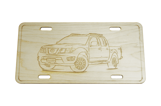 ZSPEC Nissan Frontier D40 License Plate, Birch, Ornament for Office, Garage or Man-Cave - ZSD-766114-  DRIVEN - 1