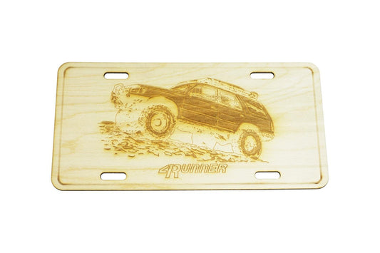 ZSPEC Toyota 4Runner Cut-Away License Plate, Birch, Ornamental - ZSD-188565-  DRIVEN - 1