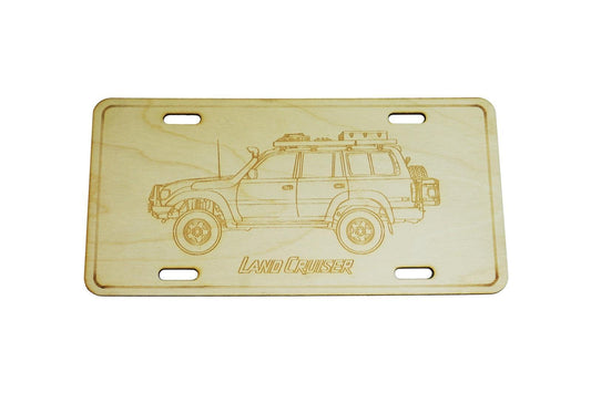ZSPEC Toyota Landcruiser 4x4 SUV License Plate, Birch, Ornamental - ZSD-188619-  DRIVEN - 1