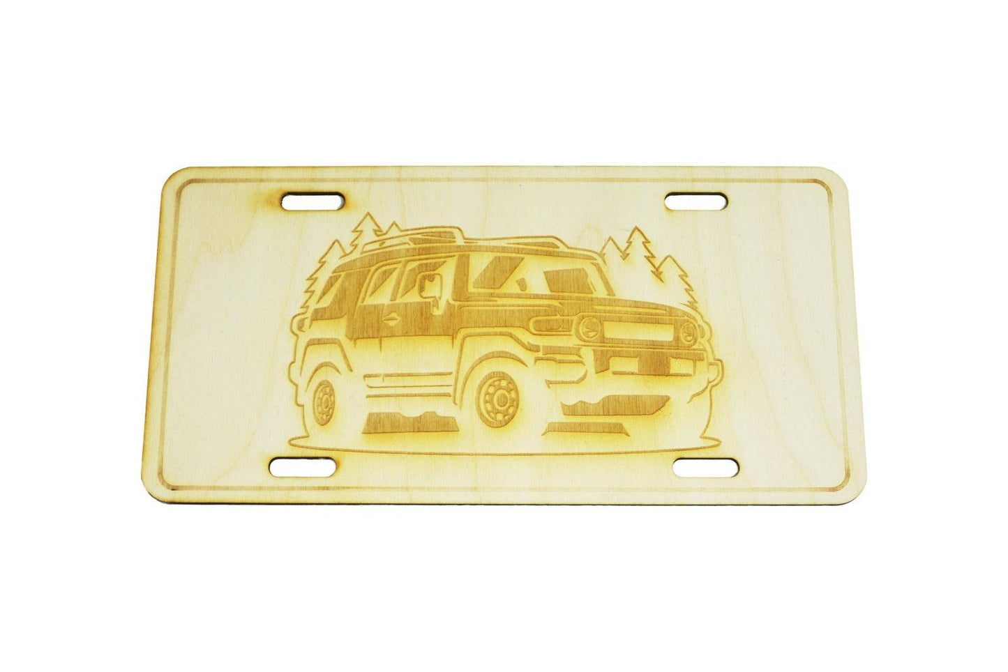 ZSPEC Toyota FJ Cruiser License Plate, Birch, Ornamental - ZSD-188664-  DRIVEN - 1