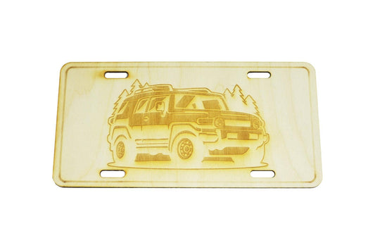 ZSPEC Toyota FJ Cruiser License Plate, Birch, Ornamental - ZSD-188664-  DRIVEN - 1