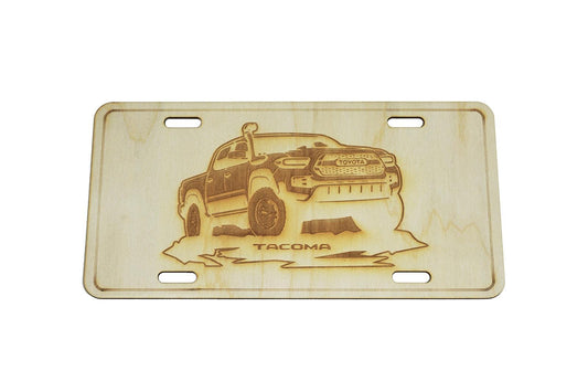 ZSPEC Toyota Tacoma Truck 4x4 License Plate, Birch, Ornamental - ZSD-188671-  DRIVEN - 1