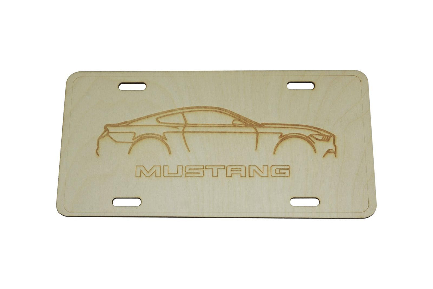 ZSPEC Ford Mustang S550 Cut-Away License Plate, Birch, Ornamental - ZSD-188558-  DRIVEN - 1