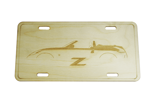 ZSPEC Nissan 370z Roadster License Plate, Birch, Ornament for Office, Garage or Man-Cave - ZSD-766312-  DRIVEN - 1