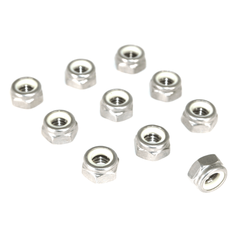 ZSPEC M5-0.8 Nylon Lock Nuts, Stainless SUS304, 10-Pack - ZSD-567117-  DRIVEN - 1
