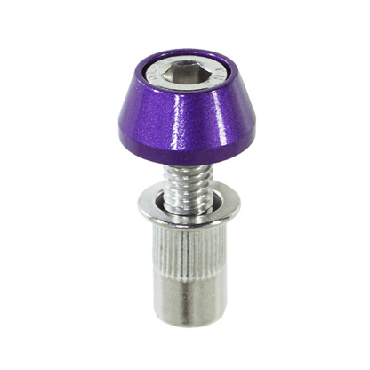 ZSPEC Body Kit Fastener, Billet-Angled Finish Washer & Stainless M6x20mm Bolt, w/ Rivet Nut, per Each - ZSD-384813-ZSD-384820-ZSD-384837-ZSD-384844-ZSD-384851-  DRIVEN - 1