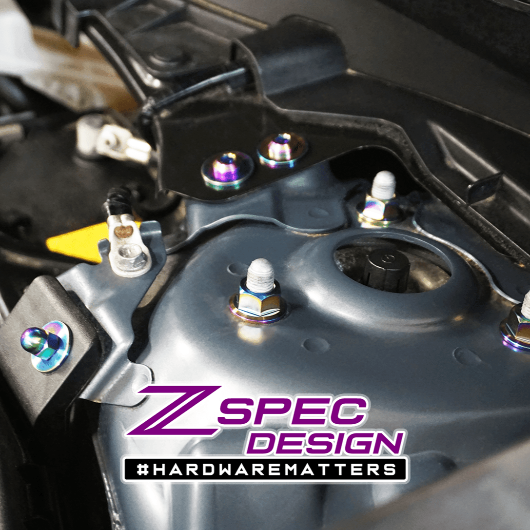 ZSPEC Stage-1 Dress Up Bolts® Fastener Kit for '17-23 Mazda CX-5, Titanium - ZSD-007859-ZSD-007866-ZSD-007873-ZSD-007880-ZSD-007897-  DRIVEN - 8