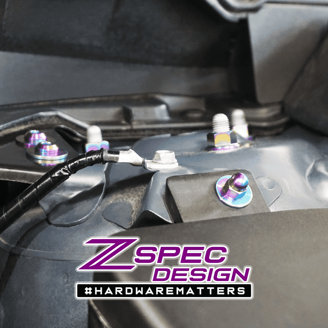 ZSPEC Stage-1 Dress Up Bolts® Fastener Kit for '16-23 Mazda CX-9, Titanium - ZSD-008214-ZSD-008221-ZSD-008238-ZSD-008245-ZSD-008252-  DRIVEN - 18