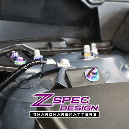 ZSPEC Stage-1 Dress Up Bolts® Fastener Kit for '17-23 Mazda CX-5, Titanium - ZSD-007859-ZSD-007866-ZSD-007873-ZSD-007880-ZSD-007897-  DRIVEN - 18