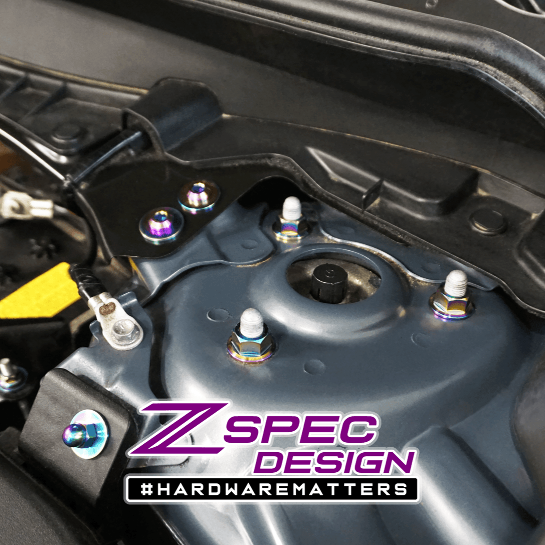 ZSPEC Stage-1 Dress Up Bolts® Fastener Kit for '17-23 Mazda CX-5, Titanium - ZSD-007859-ZSD-007866-ZSD-007873-ZSD-007880-ZSD-007897-  DRIVEN - 24