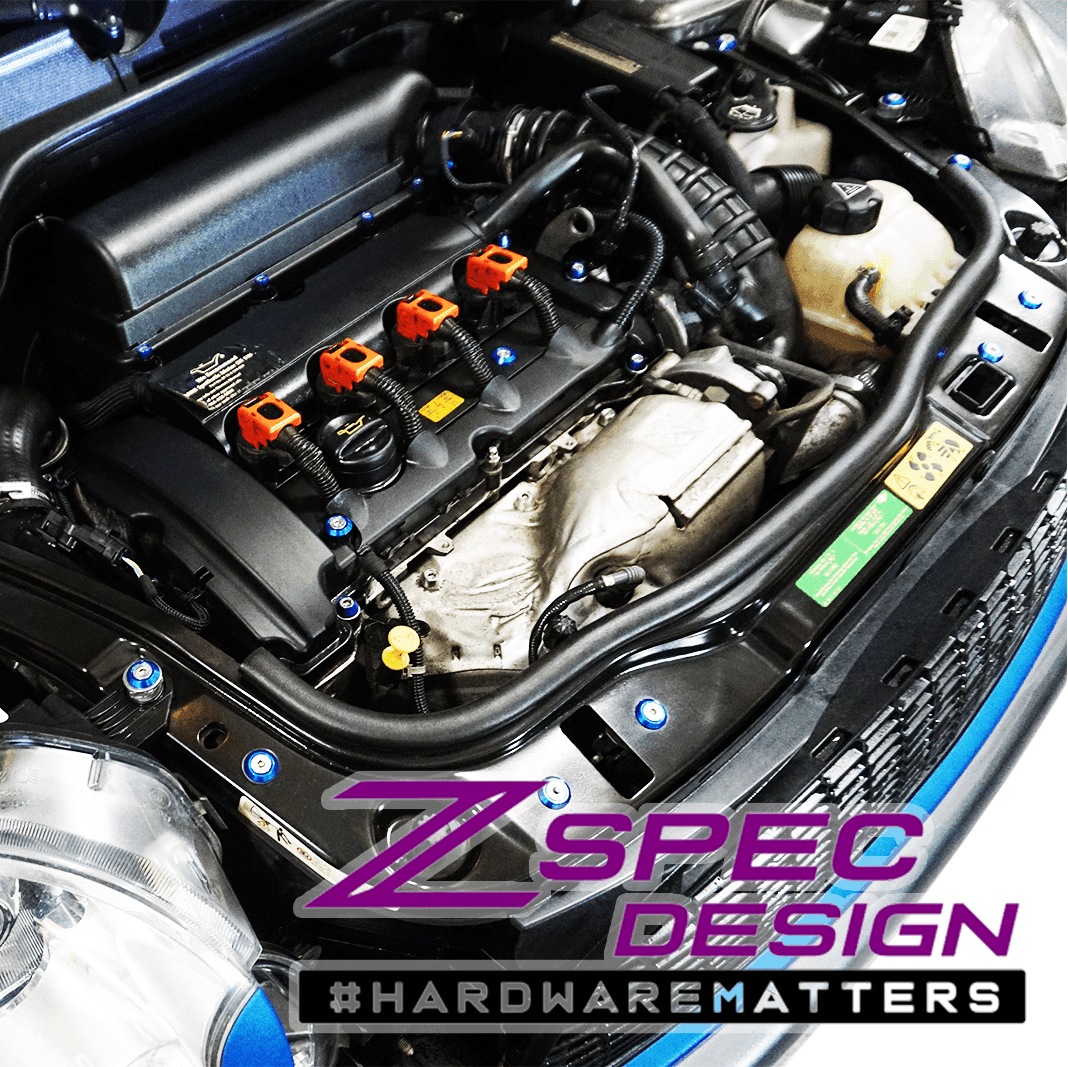 ZSPEC Stage-3 Dress Up Bolts® Fastener Kit for '07-14 Mini Clubman R55, Stainless & Billet - ZSD-571435-ZSD-571442-ZSD-571459-ZSD-571466-ZSD-571473-  DRIVEN - 3