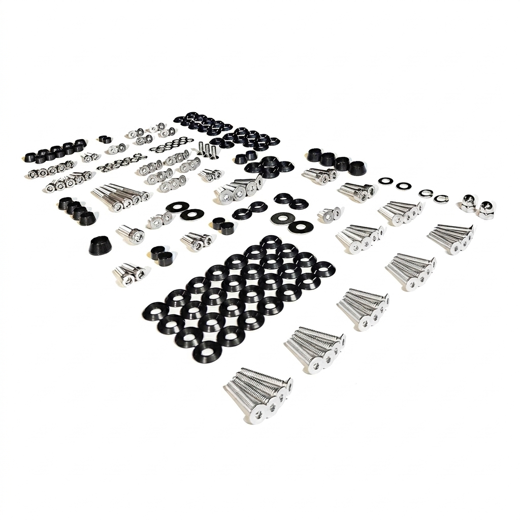 ZSPEC Stage-3 Dress Up Bolts® Fastener Kit for 05-10 Ford Mustang 4.6L S197, Stainless & Billet - ZSD-190650-  DRIVEN - 22