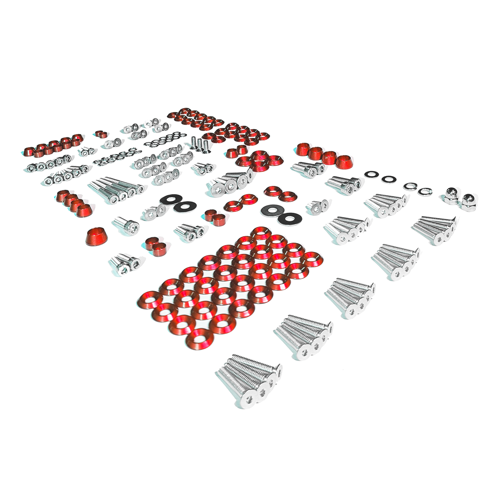 ZSPEC Stage-3 Dress Up Bolts® Fastener Kit for 05-10 Ford Mustang 4.6L S197, Stainless & Billet - ZSD-190599-  DRIVEN - 24
