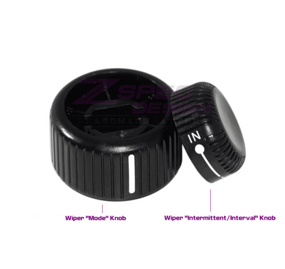 ZSPEC LHD Wiper Control Knobs for '90+ Nissan 300zx Z32, Mode & Interval Knobs - ZSD-002175-  DRIVEN - 2