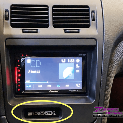 ZSPEC Clock Hole-Cover Plate for '90-99 Nissan 300zx Z32 Stereo Bezels, Laser-Etched - ZSD-375903-ZSD-375910-ZSD-375927-ZSD-375934-ZSD-375941-  DRIVEN - 3