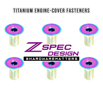 ZSPEC Engine-Cover Fasteners for '84-89 Nissan 300zx Z31, Grade-5 Titanium - ZSD-202339-ZSD-202346-ZSD-202353-ZSD-202360-ZSD-202377-  DRIVEN - 5