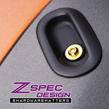 ZSPEC Convertible Deck Catch Fasteners for '93-96 Nissan 300zx, Titanium - ZSD-390418-ZSD-390425-ZSD-390432-ZSD-390449-ZSD-390456-  DRIVEN - 3