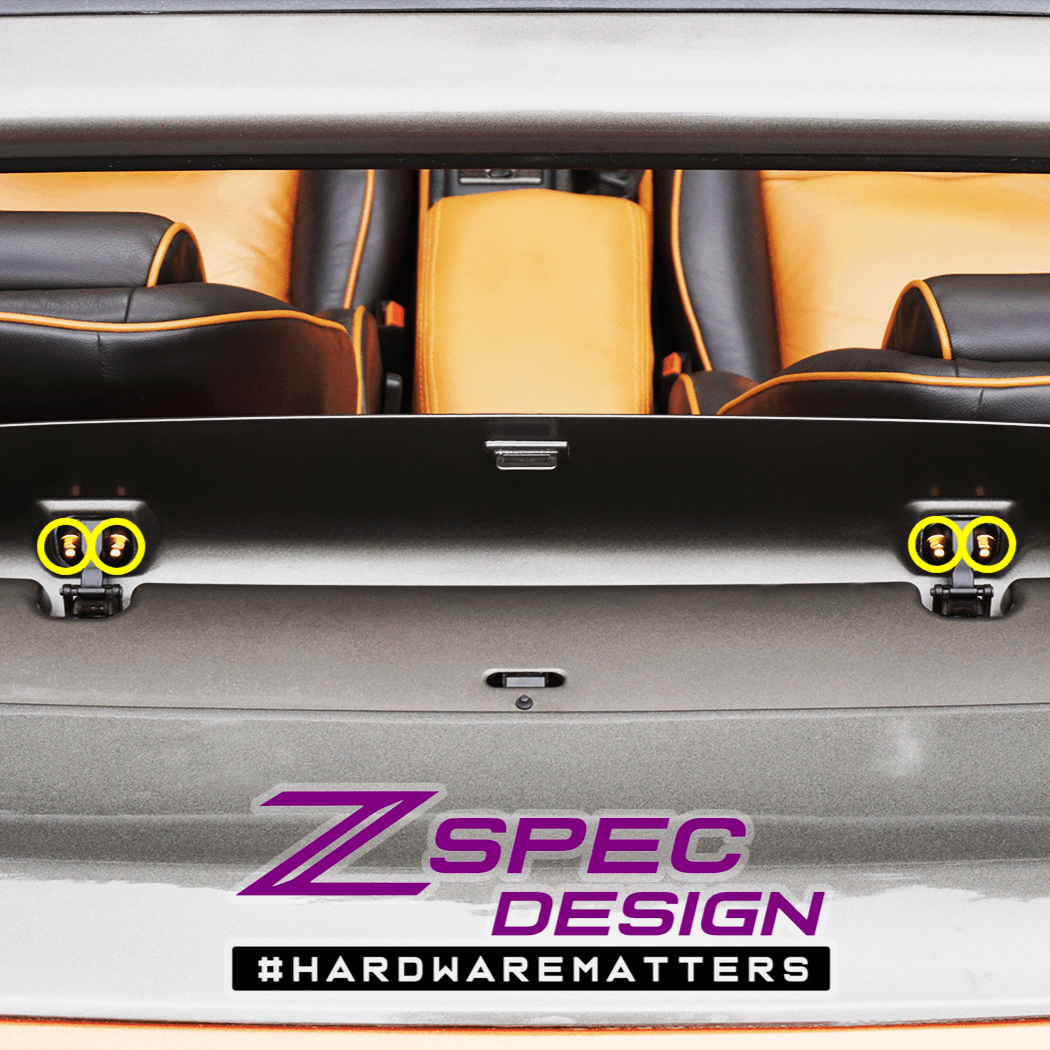 ZSPEC Wind Deflector Fastener Kit for '93-96 Nissan 300zx Convertible, Titanium - ZSD-390470-ZSD-390487-ZSD-390494-ZSD-390500-ZSD-390517-  DRIVEN - 1