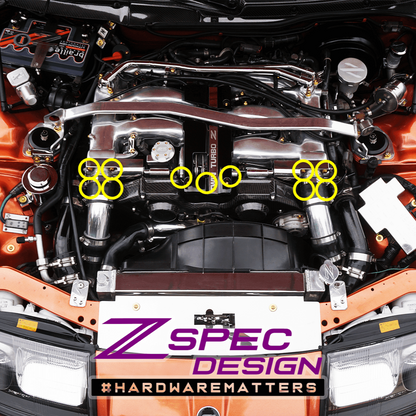 ZSPEC Throttle Bodies Fastener Kit for the '90-96 Nissan Z32 300zx, Stainless & Billet - ZSD-763700-ZSD-763717-ZSD-763724-ZSD-763731-ZSD-763748-  DRIVEN - 3