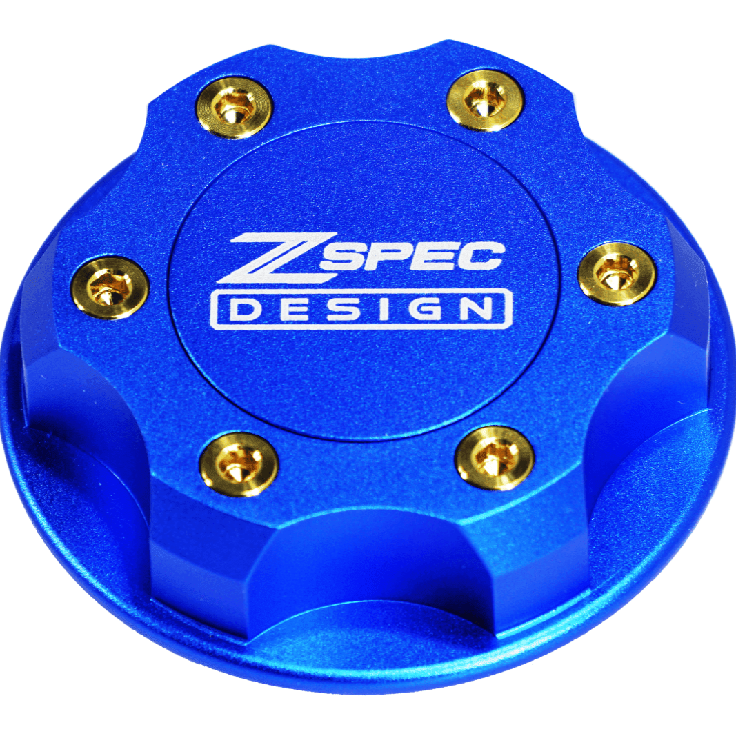 ZSPEC Billet Oil Filler Cap for Nissan/Infiniti/Datsun, Blue Cap w/ Titanium Accents - ZSD-386893-ZSD-386909-ZSD-386916-ZSD-386923-ZSD-386930-  DRIVEN - 5