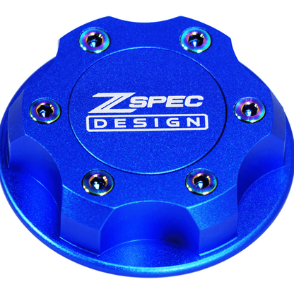 ZSPEC Billet Oil Filler Cap for Nissan/Infiniti/Datsun, Blue Cap w/ Titanium Accents - ZSD-386893-ZSD-386909-ZSD-386916-ZSD-386923-ZSD-386930-  DRIVEN - 9
