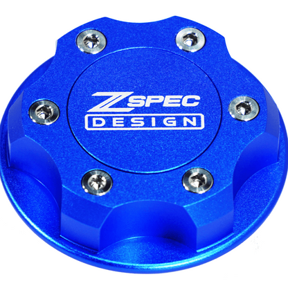 ZSPEC Billet Oil Filler Cap for Nissan/Infiniti/Datsun, Blue Cap w/ Titanium Accents - ZSD-386893-ZSD-386909-ZSD-386916-ZSD-386923-ZSD-386930-  DRIVEN - 4