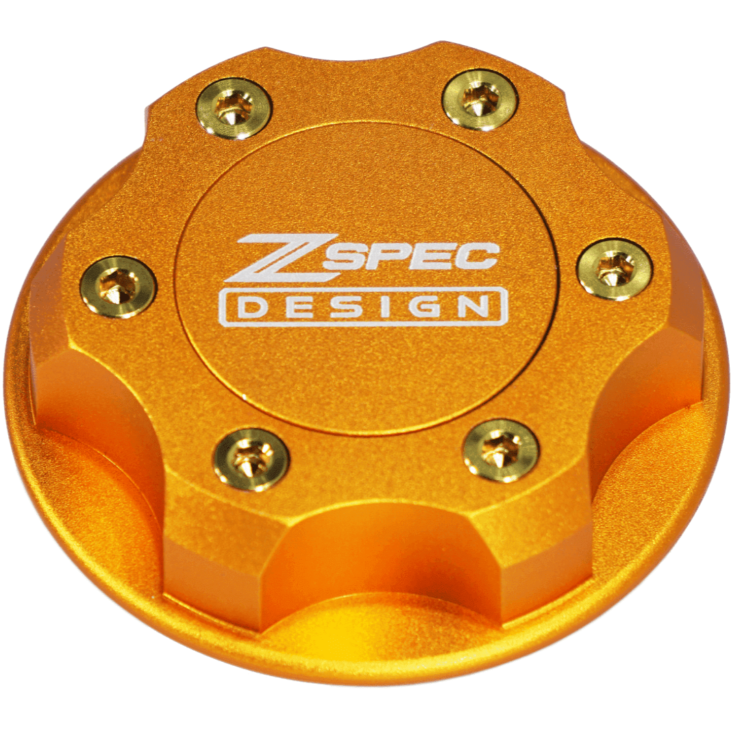 ZSPEC Billet Oil Filler Cap for Nissan/Infiniti/Datsun, Orange-Gold Cap w/Titanium Accents - ZSD-386831-ZSD-386848-ZSD-386855-ZSD-386862-ZSD-386879-  DRIVEN - 9