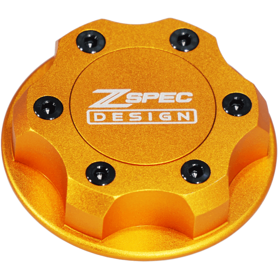 ZSPEC Billet Oil Filler Cap for Nissan/Infiniti/Datsun, Orange-Gold Cap w/Titanium Accents - ZSD-386831-ZSD-386848-ZSD-386855-ZSD-386862-ZSD-386879-  DRIVEN - 10