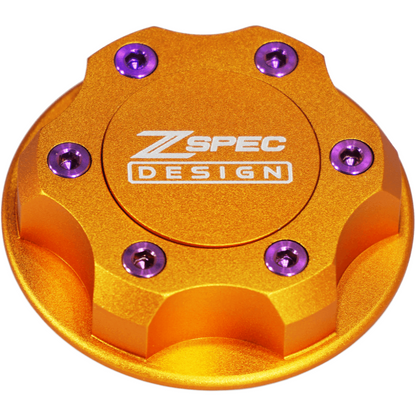 ZSPEC Billet Oil Filler Cap for Nissan/Infiniti/Datsun, Orange-Gold Cap w/Titanium Accents - ZSD-386831-ZSD-386848-ZSD-386855-ZSD-386862-ZSD-386879-  DRIVEN - 11