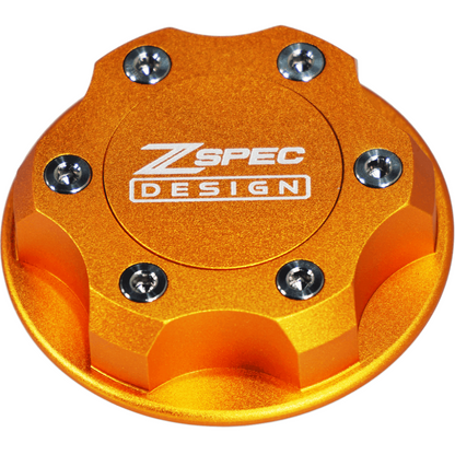 ZSPEC Billet Oil Filler Cap for Nissan/Infiniti/Datsun, Orange-Gold Cap w/Titanium Accents - ZSD-386831-ZSD-386848-ZSD-386855-ZSD-386862-ZSD-386879-  DRIVEN - 12