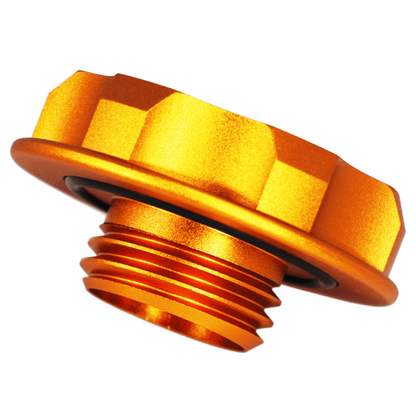 ZSPEC Billet Oil Filler Cap for Nissan/Infiniti/Datsun, Orange-Gold Cap w/Titanium Accents - ZSD-386831-ZSD-386848-ZSD-386855-ZSD-386862-ZSD-386879-  DRIVEN - 5