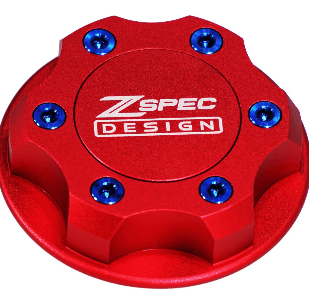 ZSPEC Billet Oil Filler Cap for Nissan/Infiniti/Datsun, Red Cap w/ Titanium Accents - ZSD-386305-ZSD-386312-ZSD-386329-ZSD-386336-ZSD-386343-  DRIVEN - 11
