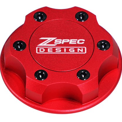 ZSPEC Billet Oil Filler Cap for Nissan/Infiniti/Datsun, Red Cap w/ Titanium Accents - ZSD-386305-ZSD-386312-ZSD-386329-ZSD-386336-ZSD-386343-  DRIVEN - 3