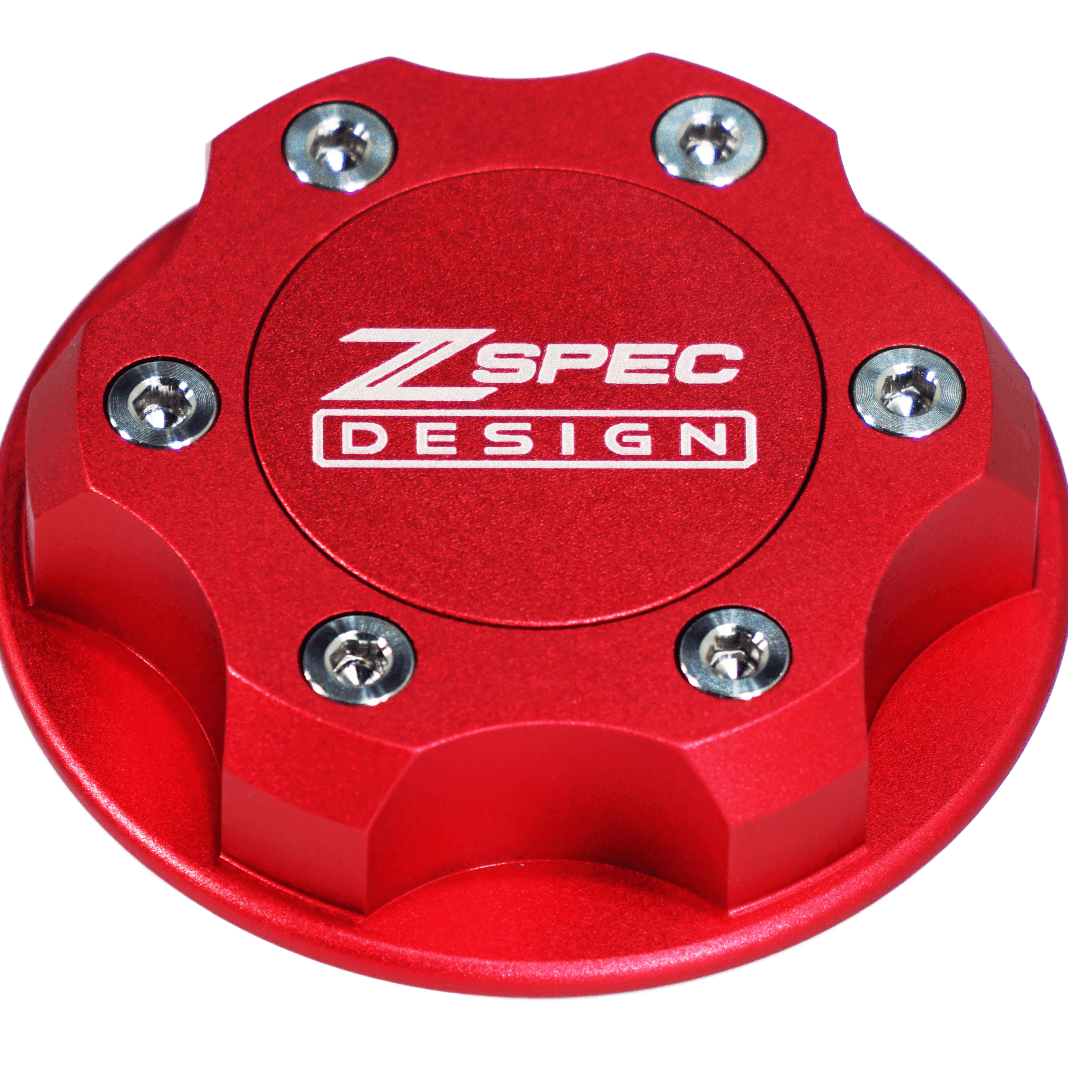 ZSPEC Billet Oil Filler Cap for Nissan/Infiniti/Datsun, Red Cap w/ Titanium Accents - ZSD-386305-ZSD-386312-ZSD-386329-ZSD-386336-ZSD-386343-  DRIVEN - 13