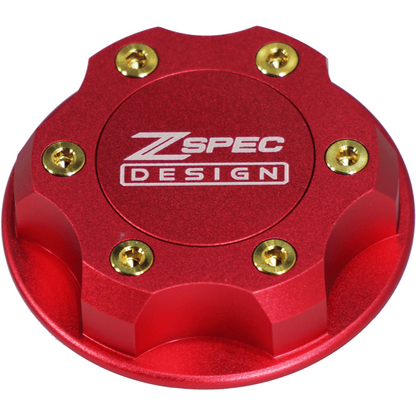 ZSPEC Billet Oil Filler Cap for Nissan/Infiniti/Datsun, Red Cap w/ Titanium Accents - ZSD-386305-ZSD-386312-ZSD-386329-ZSD-386336-ZSD-386343-  DRIVEN - 4