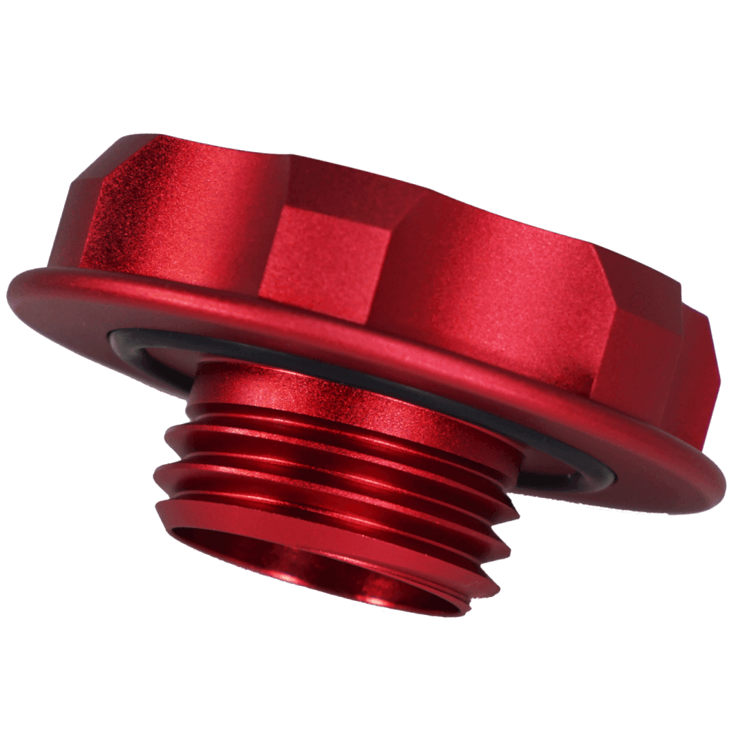 ZSPEC Billet Oil Filler Cap for Nissan/Infiniti/Datsun, Red Cap w/ Titanium Accents - ZSD-386305-ZSD-386312-ZSD-386329-ZSD-386336-ZSD-386343-  DRIVEN - 6