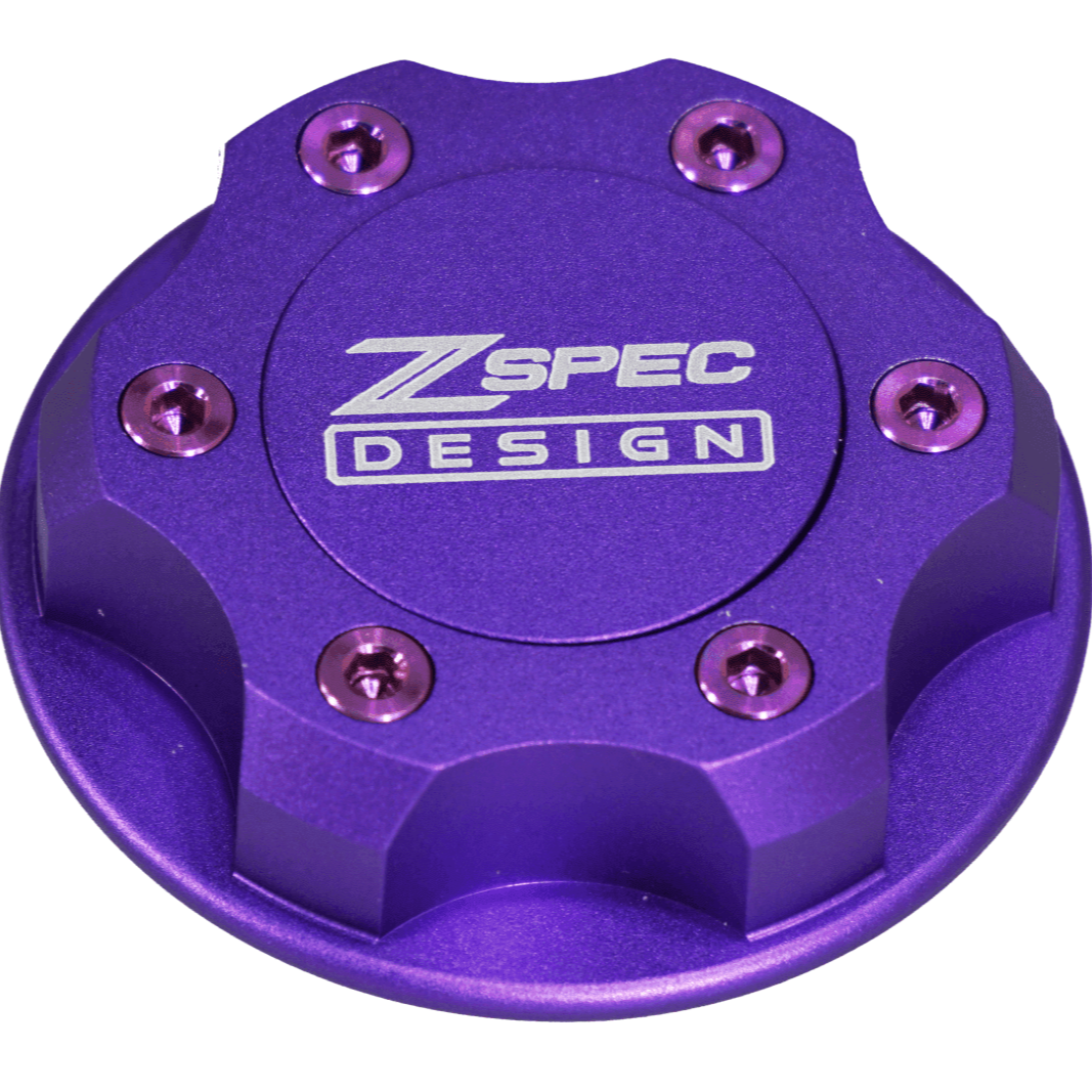 ZSPEC Billet Oil Filler Cap for Nissan/Infiniti/Datsun, Purple Cap w/ Titanium Accents - ZSD-386961-ZSD-386978-ZSD-386985-ZSD-386992-ZSD-387005-  DRIVEN - 8