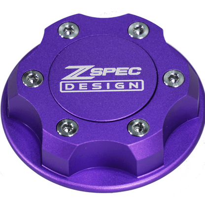ZSPEC Billet Oil Filler Cap for Nissan/Infiniti/Datsun, Purple Cap w/ Titanium Accents - ZSD-386961-ZSD-386978-ZSD-386985-ZSD-386992-ZSD-387005-  DRIVEN - 10
