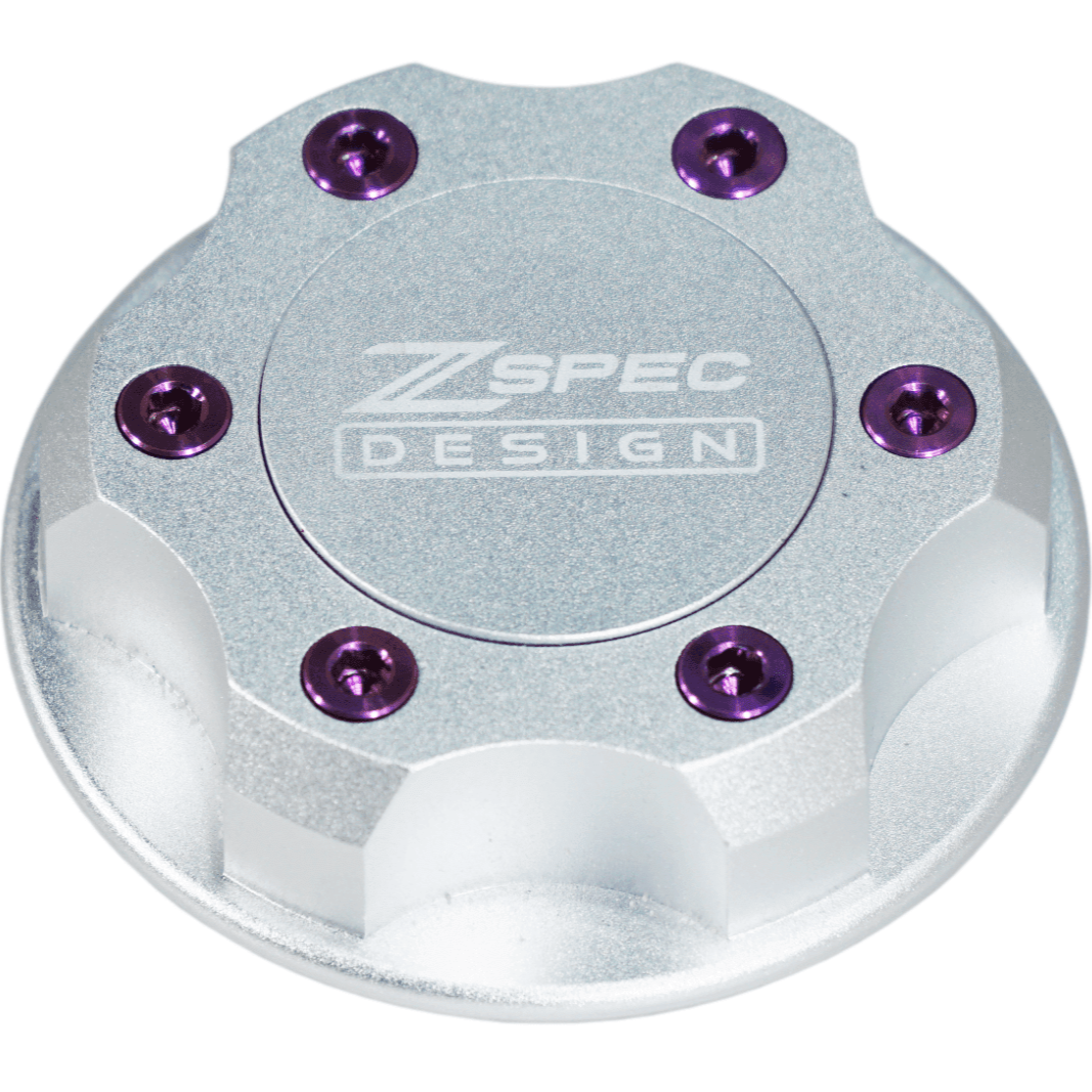 ZSPEC Billet Oil Filler Cap for Nissan/Infiniti/Datsun, Silver Cap w/ Titanium Accents - ZSD-386367-ZSD-386374-ZSD-386381-ZSD-386398-ZSD-386404-  DRIVEN - 6