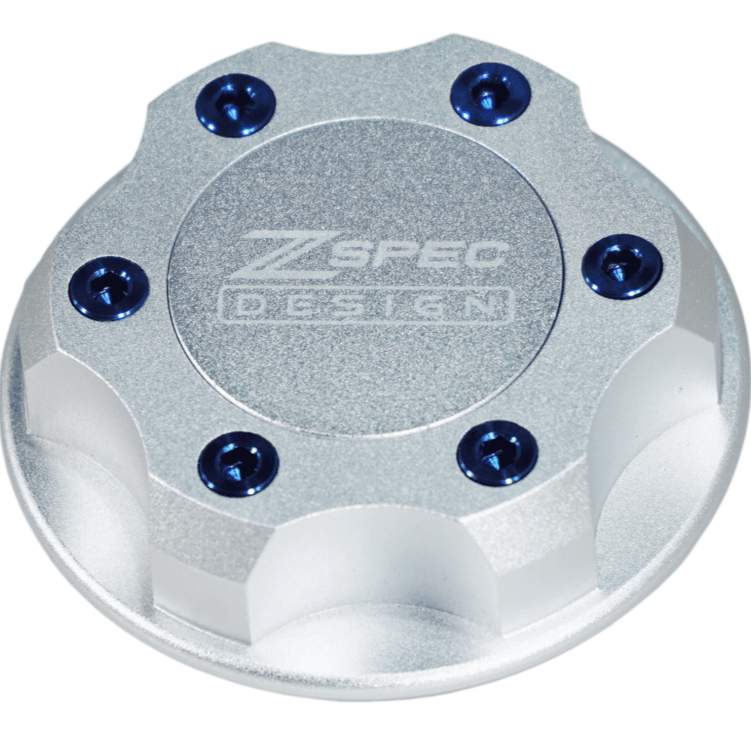 ZSPEC Billet Oil Filler Cap for Nissan/Infiniti/Datsun, Silver Cap w/ Titanium Accents - ZSD-386367-ZSD-386374-ZSD-386381-ZSD-386398-ZSD-386404-  DRIVEN - 7