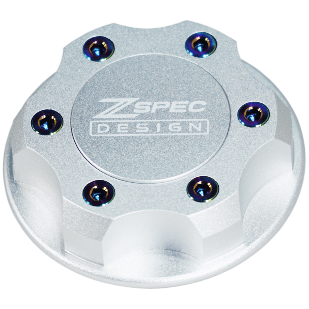 ZSPEC Billet Oil Filler Cap for Nissan/Infiniti/Datsun, Silver Cap w/ Titanium Accents - ZSD-386367-ZSD-386374-ZSD-386381-ZSD-386398-ZSD-386404-  DRIVEN - 5