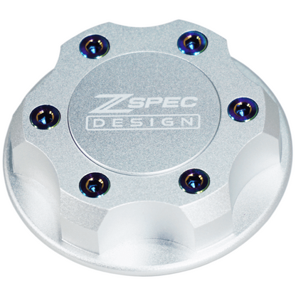 ZSPEC Billet Oil Filler Cap for Nissan/Infiniti/Datsun, Silver Cap w/ Titanium Accents - ZSD-386367-ZSD-386374-ZSD-386381-ZSD-386398-ZSD-386404-  DRIVEN - 5