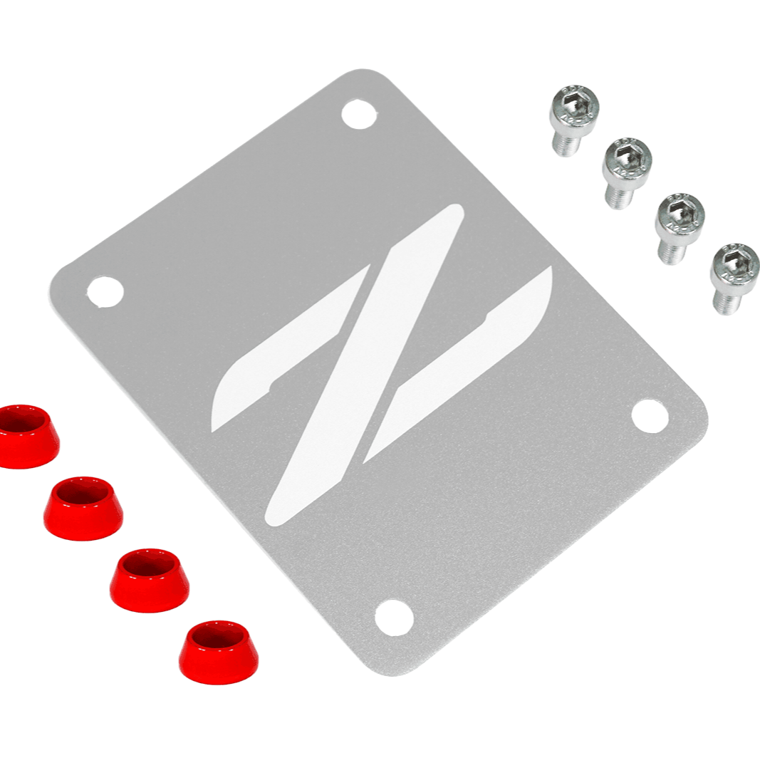 ZSPEC Silver PTU Holes Cover Plate for Z32 300zx, Billet - ZSD-387883-ZSD-387890-ZSD-387906-ZSD-387913-ZSD-387920-  DRIVEN - 9