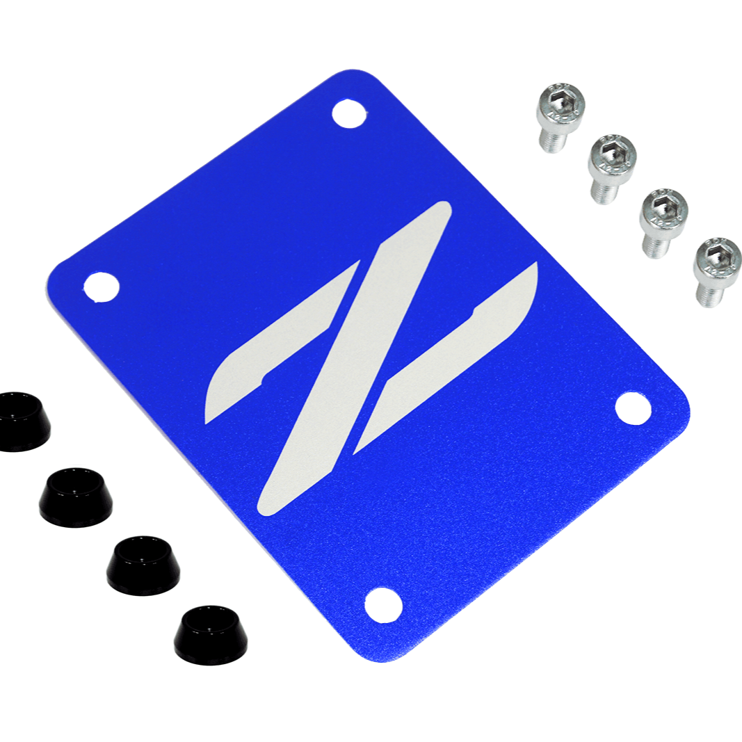 ZSPEC Blue PTU Holes Cover Plate for Z32 300zx, Billet - ZSD-388187-ZSD-388194-ZSD-388200-ZSD-388217-ZSD-388224-  DRIVEN - 1