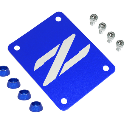 ZSPEC Blue PTU Holes Cover Plate for Z32 300zx, Billet - ZSD-388187-ZSD-388194-ZSD-388200-ZSD-388217-ZSD-388224-  DRIVEN - 6